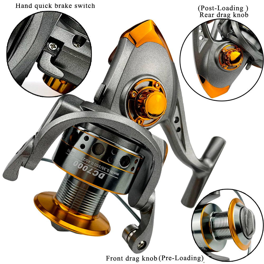 DAM Quick VICTOR 990 Front Drag High Capacity Spinning Reel, Size