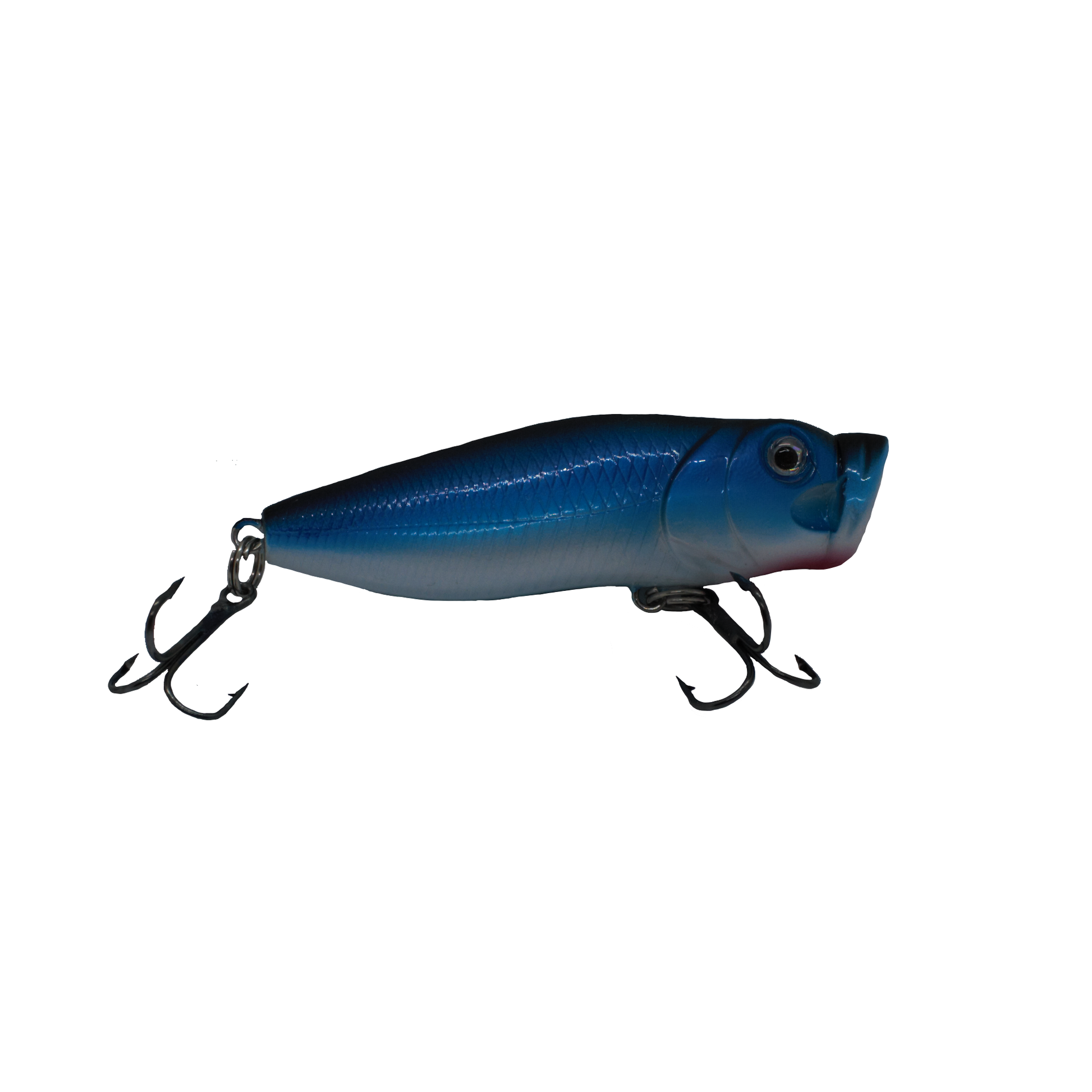 Fishing Depot Blue Topwater Popper, 2.4-in - Discount Fishing Tackle