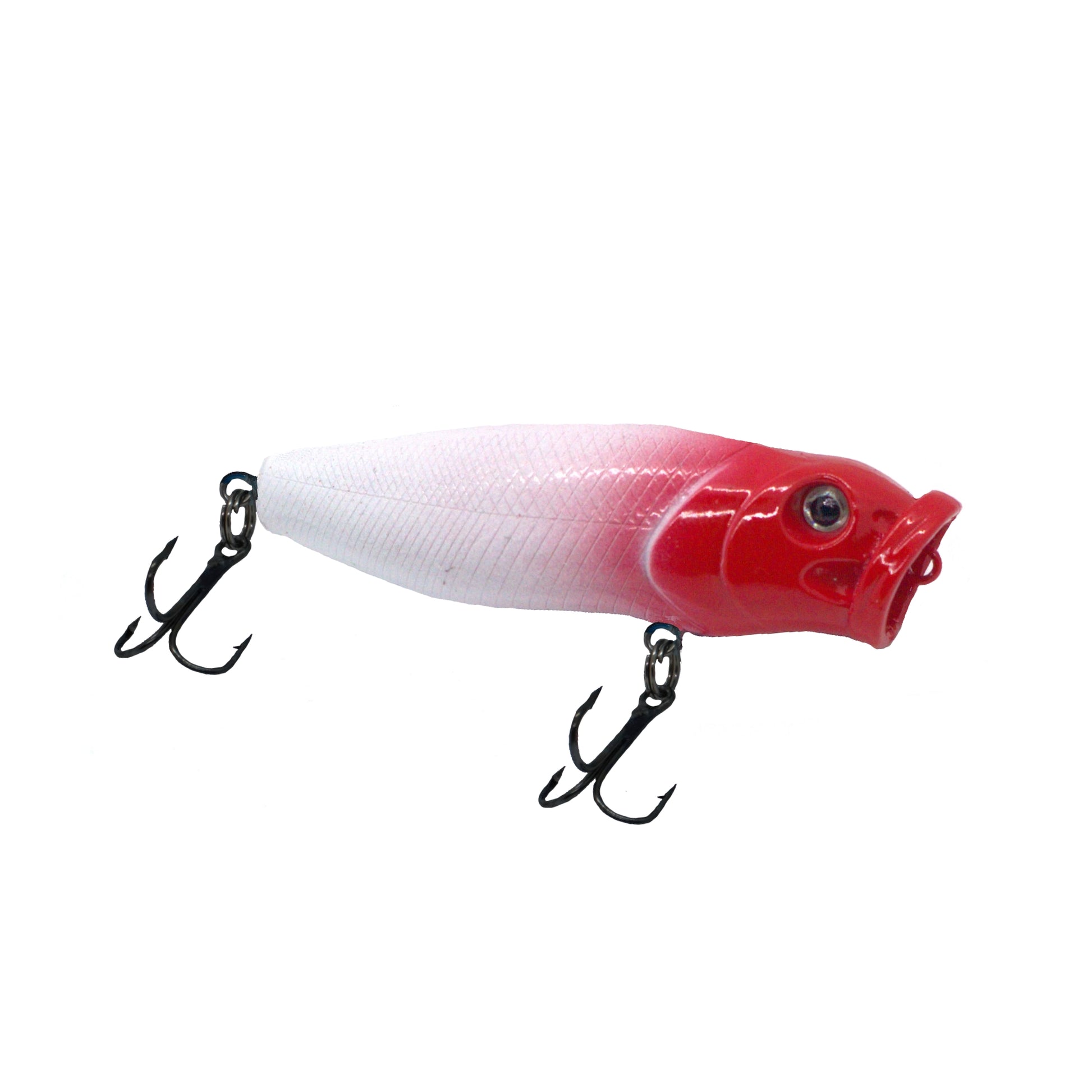 Fishing Depot Red Topwater Popper, 2.55-in - Discount Fishing