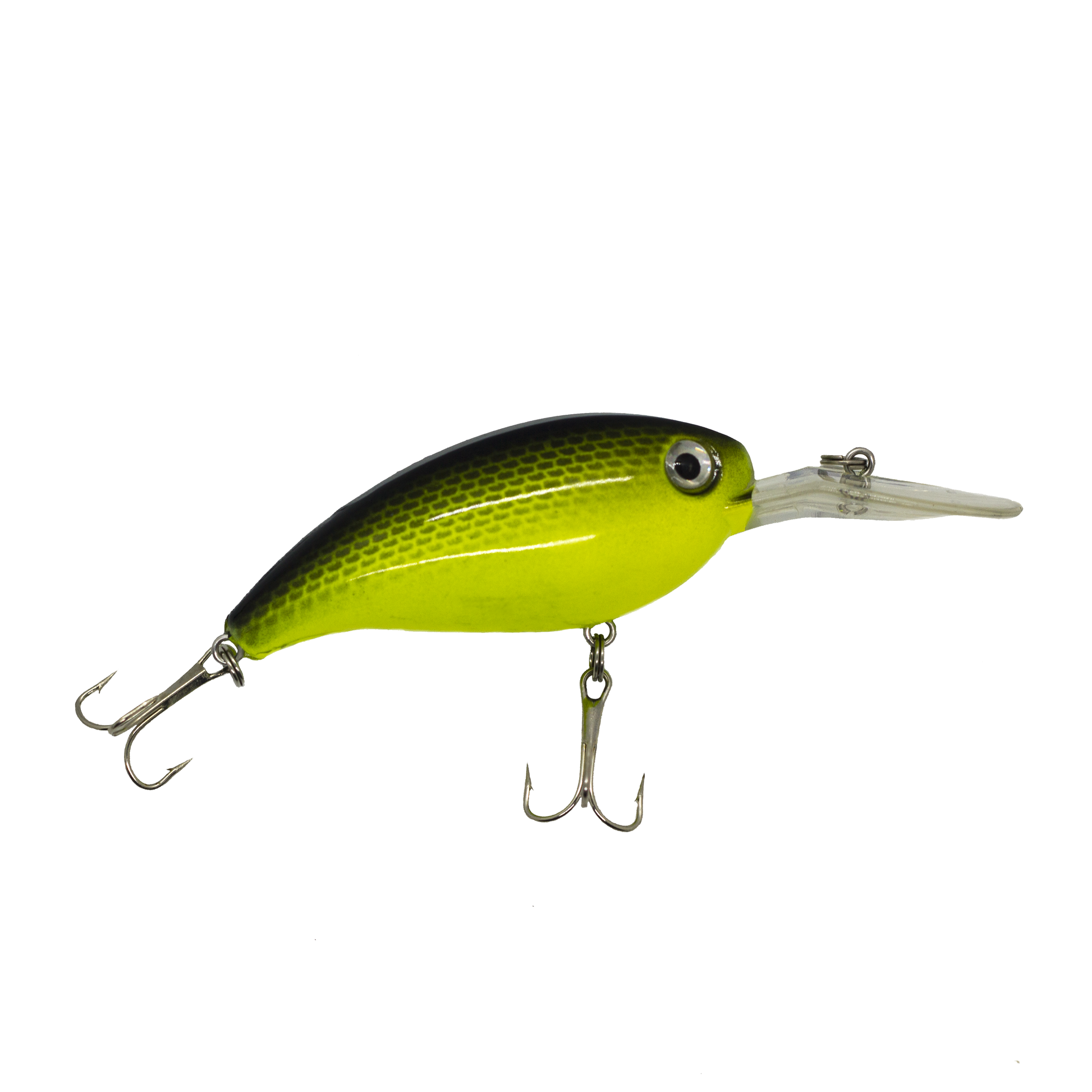 Fishing Depot Lime-Striped Crankbait, 4-in