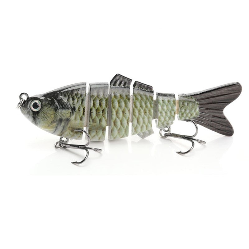 Fishing Depot 6-Jointed Forked-Tail Swimbait, 4-in